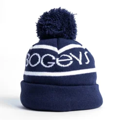 Bobble Hat Blå Vit