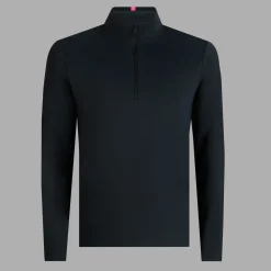 Brushed Back Tech Quarter Zip Svart