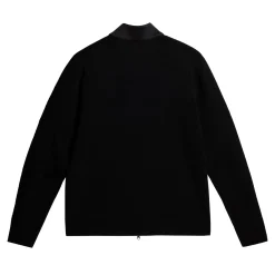 Devin Hybrid Knit Zip Sweater Svart