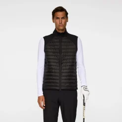 Hayden Quilt Hybrid Vest Svart