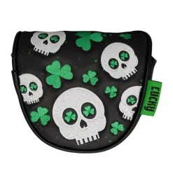 Headcover Putter Mallet Svart Grön