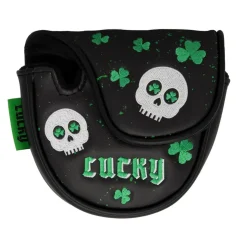 Headcover Putter Mallet Svart Grön