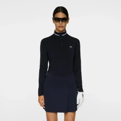 Hertta Long Sleeve Polo Blå