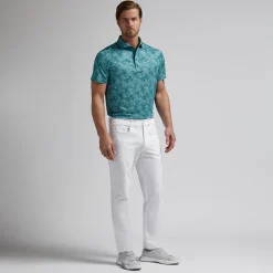 Hydrangea Tech Jersey Polo Grön