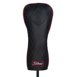 Jet Black Leather Headcover Driver