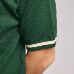 Knit Polo Grön