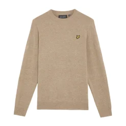 Lambswool Blend Crew Beige