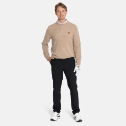 Lambswool Blend Crew Beige