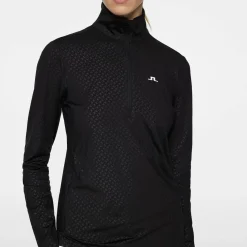 Lauryn Quarter Zip Mid Layer Svart