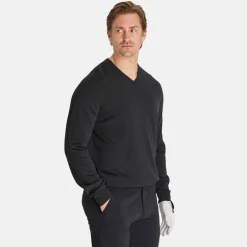 Ls V-Neck Merino Grå