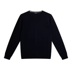 Lyle Merino Crew Neck Sweater Blå