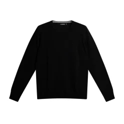 Lyle Merino Crew Neck Sweater Svart