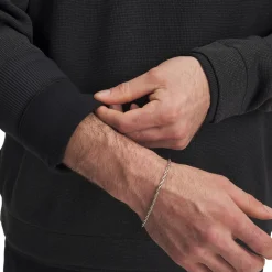 M Sweater Fleece Crew Svart