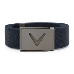 M V-Logo Web Belt Blå