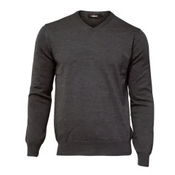 Merino V-Neck Grå