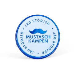 Mustaschkampen Pin Rund