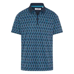 OP All Over Jacquard Colour Block Polo