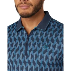 OP All Over Jacquard Colour Block Polo