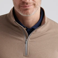 Perth Melange Performance Quarter Zip