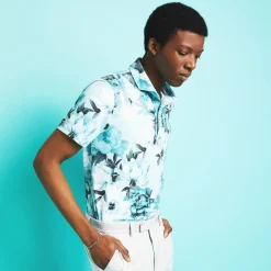 Photo Floral Tech Jersey Grön