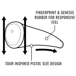 Sink fit Skinny Pistol Putter Black/Silver