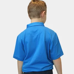 Stretch Pique JR Blå