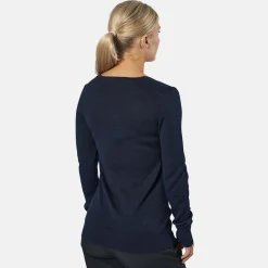 Vernon V-Neck Merino Blå