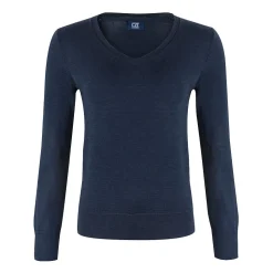 Vernon V-Neck Merino Blå