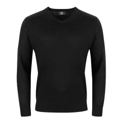 Vernon V-Neck Merino Svart