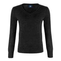 Vernon V-Neck Merino Svart