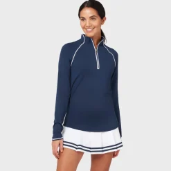 Veronica 1/4 Zip Blå