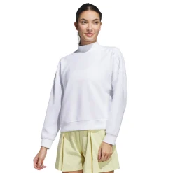 W Beyond Spacer Mock Layer Sweatshirt Vit