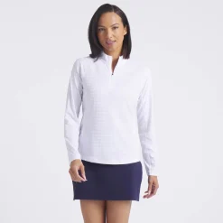 W Houndstooth 1/4 Zip