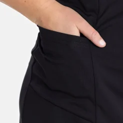 W Tech Dress Zip Collar Svart