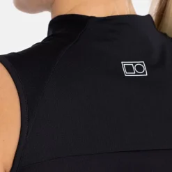 W Tech Dress Zip Collar Svart