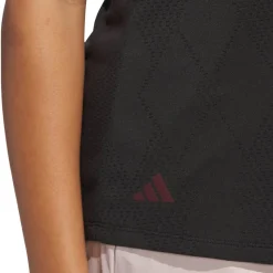 W Ultimate Diamond Jacquard Polo Shirt Svart