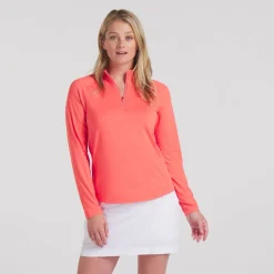 W You-V Solid 1/4 Zip