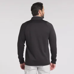 Waffle Fleece 1/4 Zip Svart