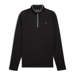 Waffle Fleece 1/4 Zip Svart