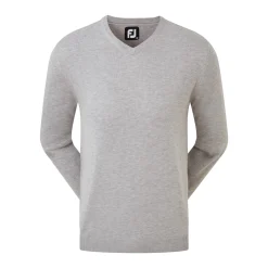 Wool Blend V-Neck Grå