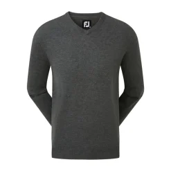 Wool Blend V-Neck Grå