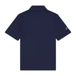 Youth Unisex Solid Polo Blå