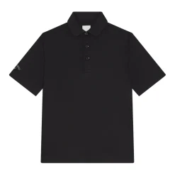 Youth Unisex Solid Polo Svart